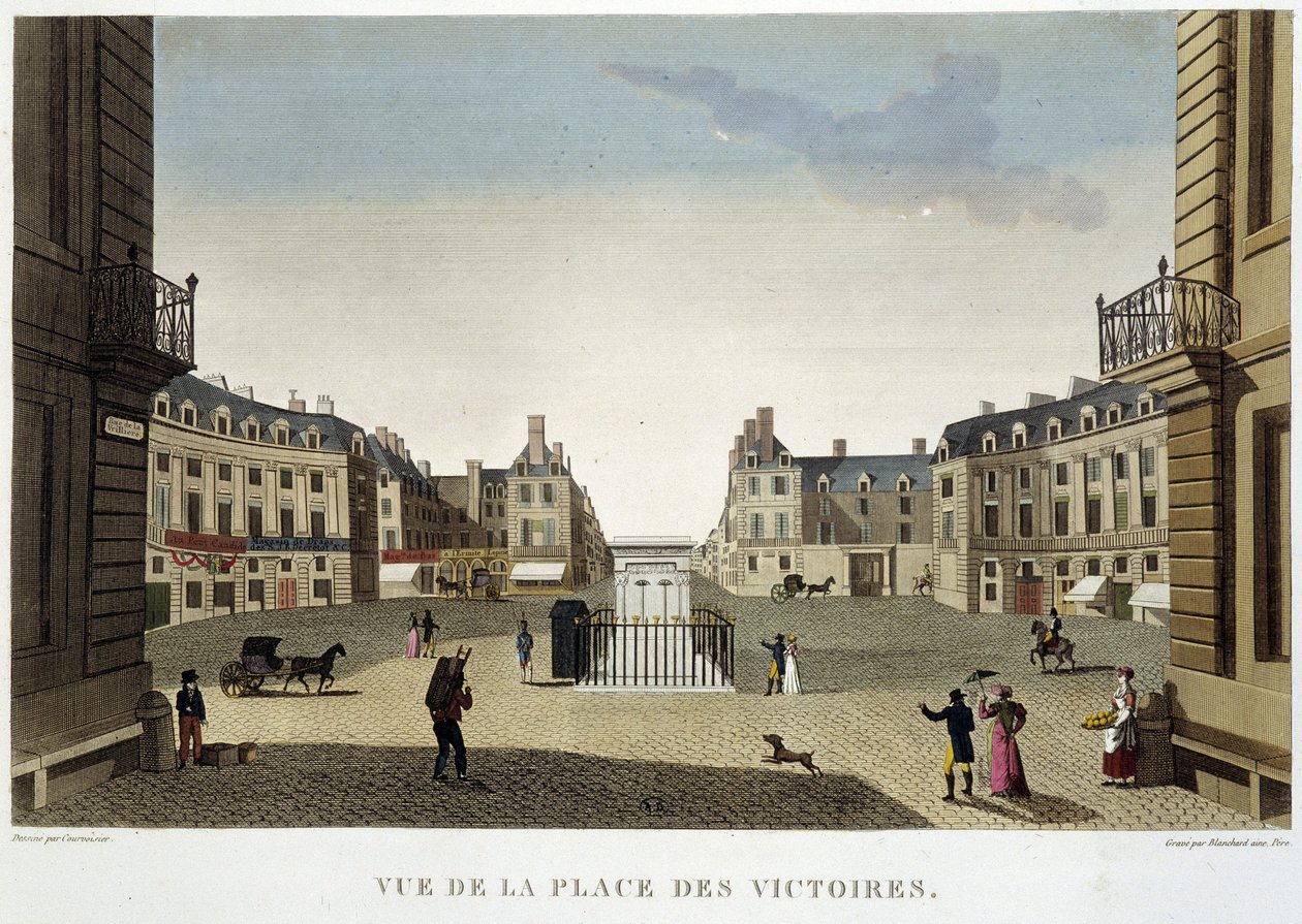 Place des victoires - Paris by Courvoisier بواسطة Henri Courvoisier-Voisin