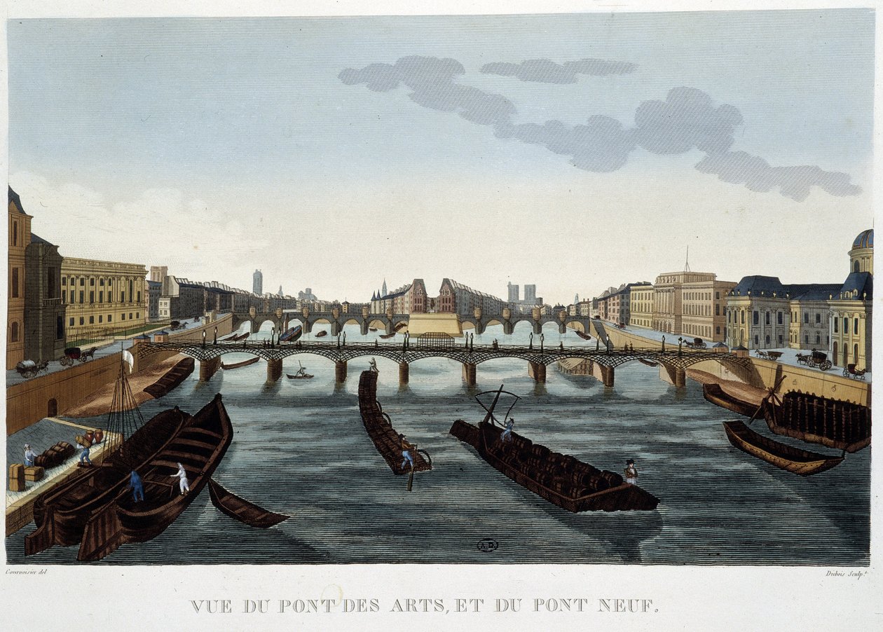 منظر ل Pont des Arts و Pont Neuf - بواسطة Courvoisier بواسطة Henri Courvoisier-Voisin