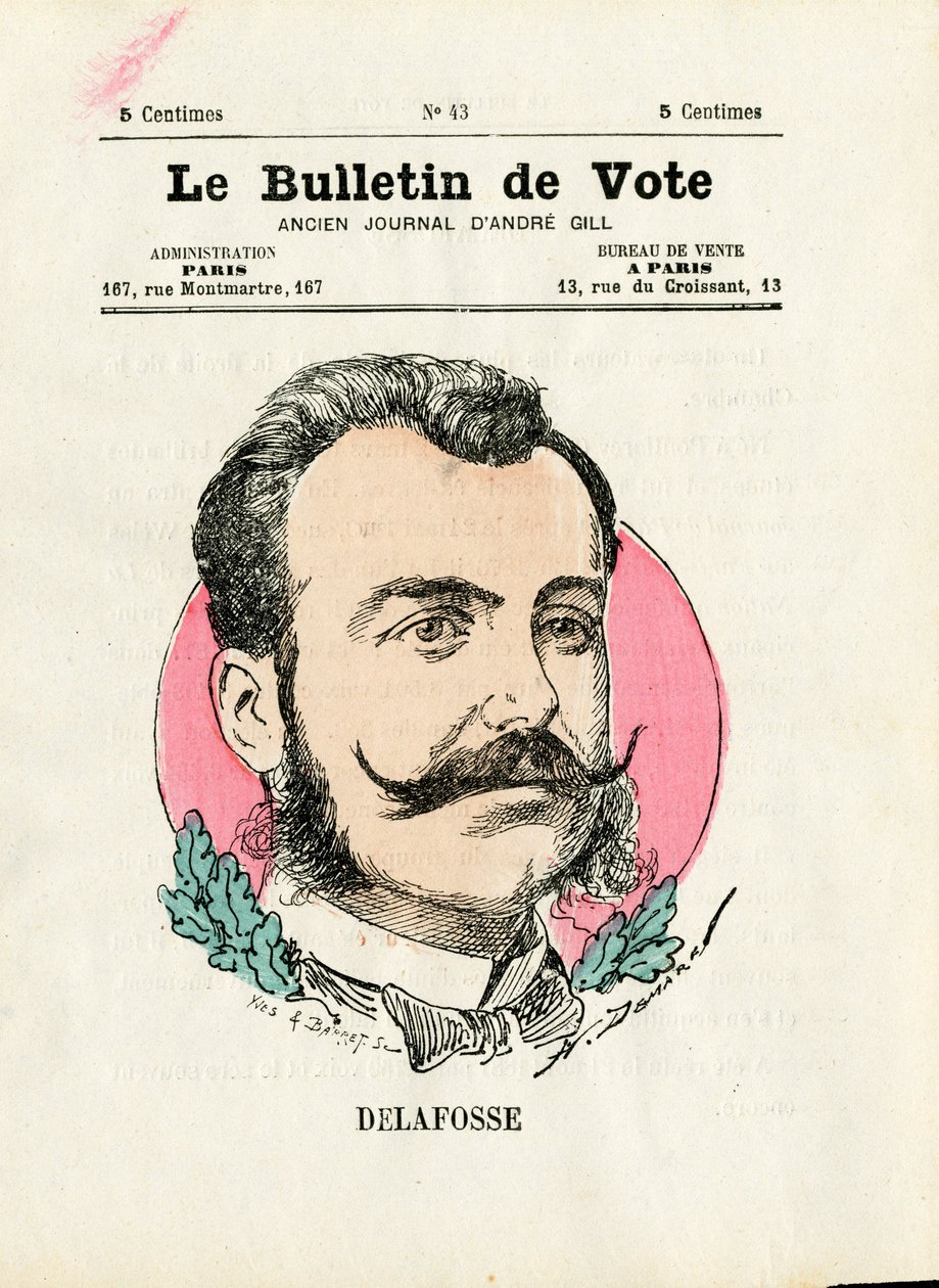 سلسلة Ballot الثانية ، Satirique en Colors: Delafosse - رسم بواسطة Henri Demare (1846-1888) بواسطة هنري ديماري