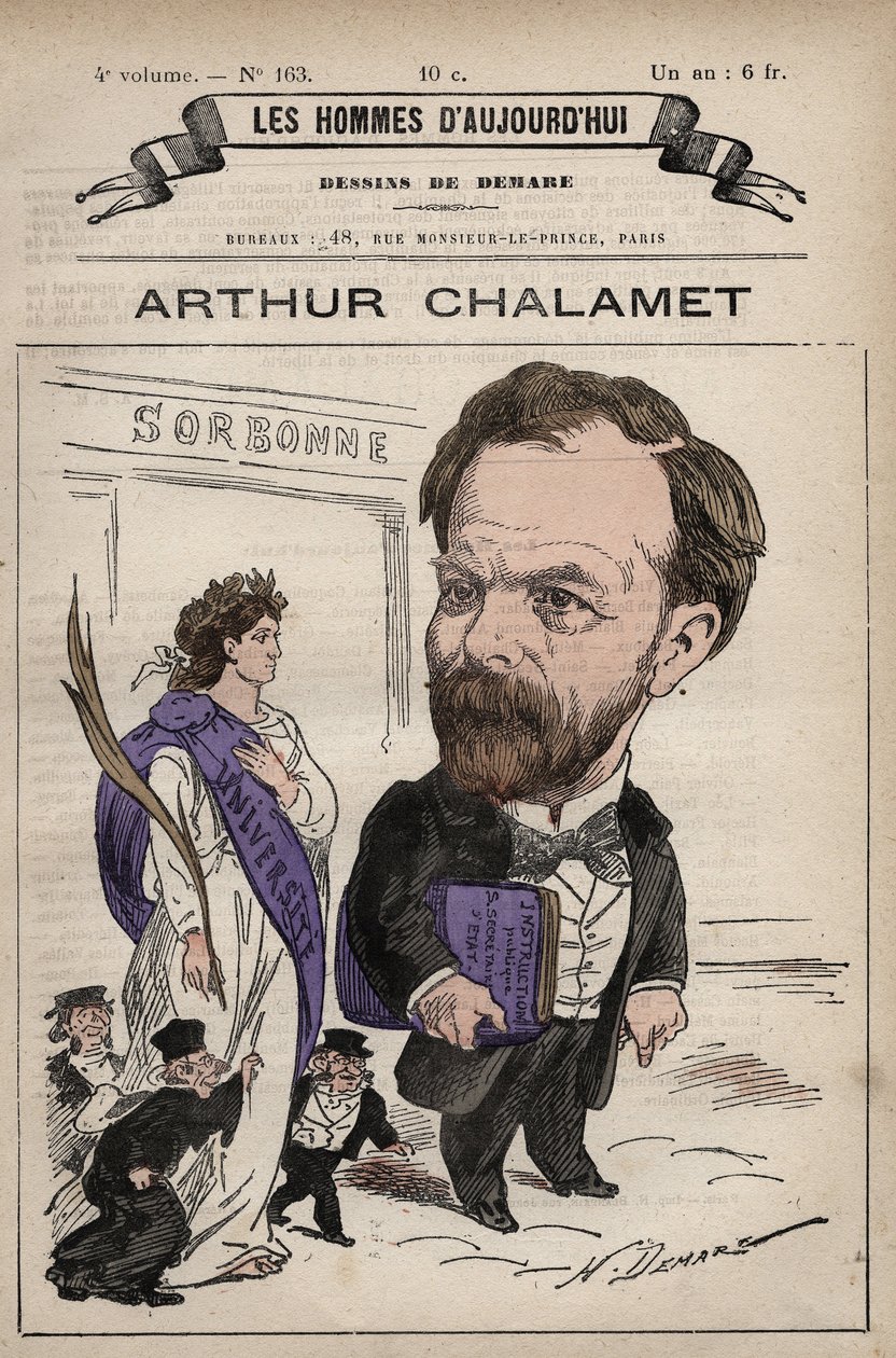 كارتون جان ماري آرثر تشالاميت (1822-1895) سياسي جمهوري فرنسي - من 'Les Hommes d'today' c. 1880 1880 بواسطة هنري ديمير (1846-1888) بواسطة هنري ديماري