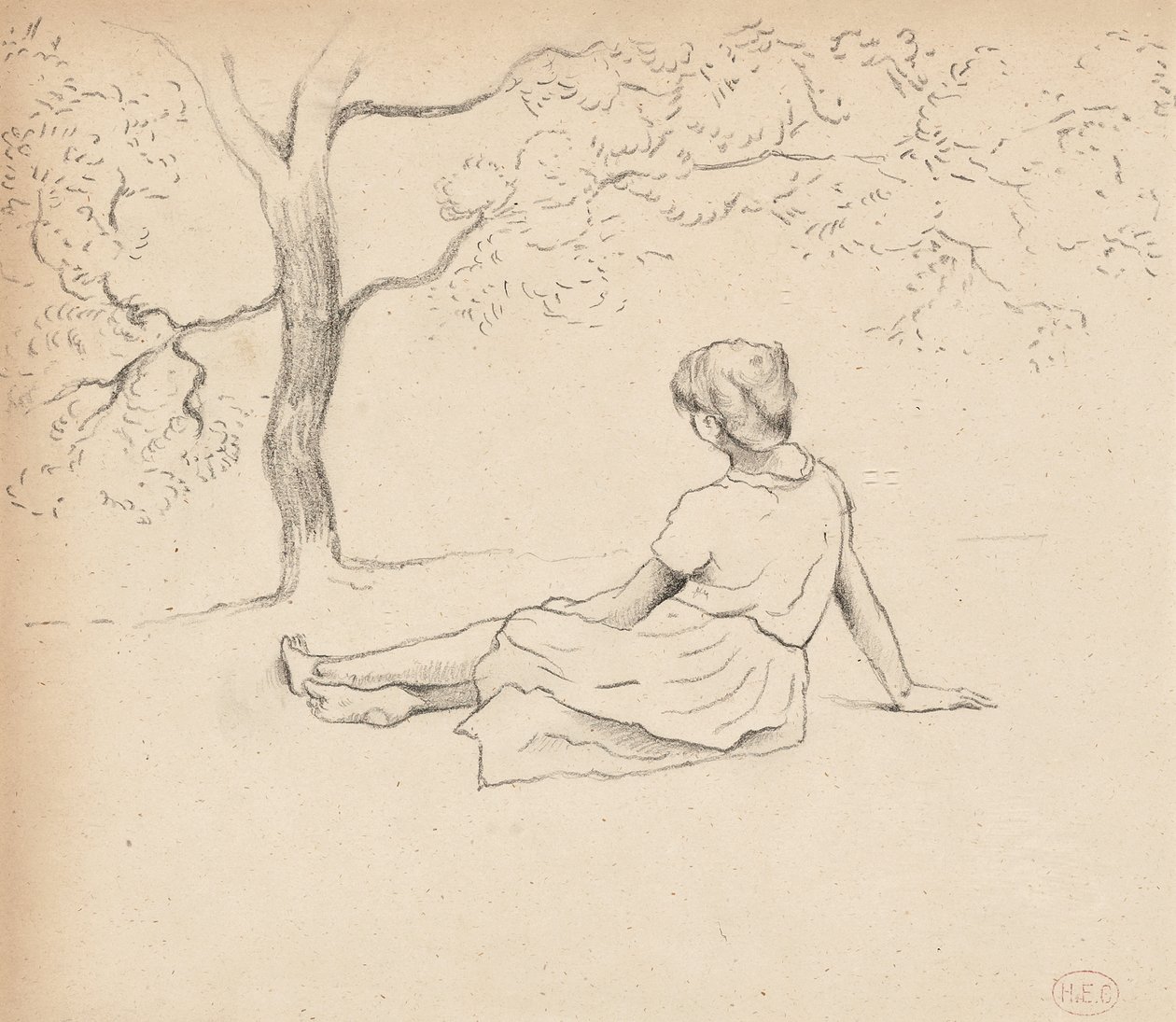 دراسة عن "المغاسل في بروفانس" ، c.1885-89 بواسطة هنري إدمون كروس