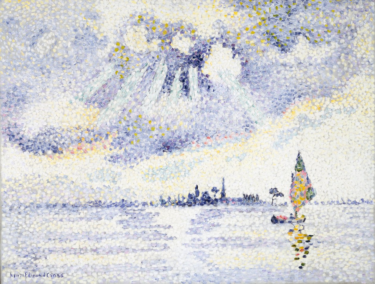 غروب الشمس على البحيرة ، البندقية ، c.1903-04 بواسطة هنري إدمون كروس