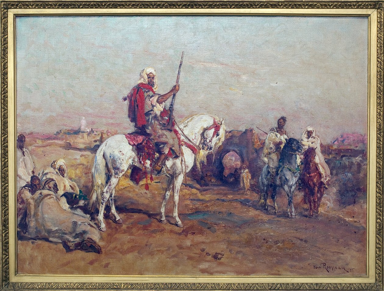 على ابواب مكناس. لوحة هنري روسو (1875-1933) ، زيت على قماش (55 × 75 سم) بواسطة هنري إميلين روسو