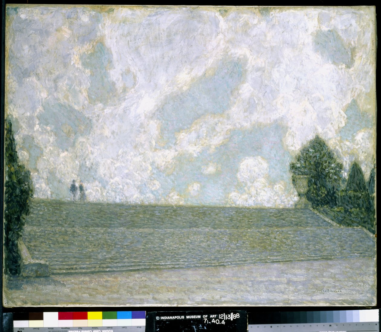 خطوات القصر في فرساي (Les Marches Du Palais Versailles) (زيت على قماش) بواسطة هنري يوجين أوغسطين لو سيدانر