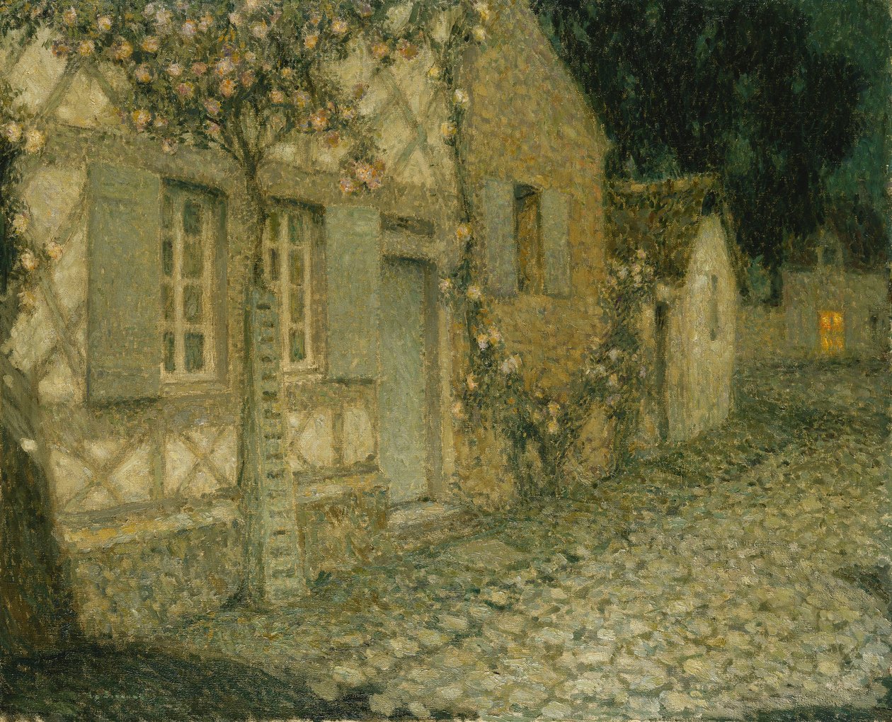 منزل البستاني في ضوء القمر ، جربروي ؛ Maison du Jardinier au Clair de Lune، Gerberoy بواسطة هنري يوجين أوغسطين لو سيدانر