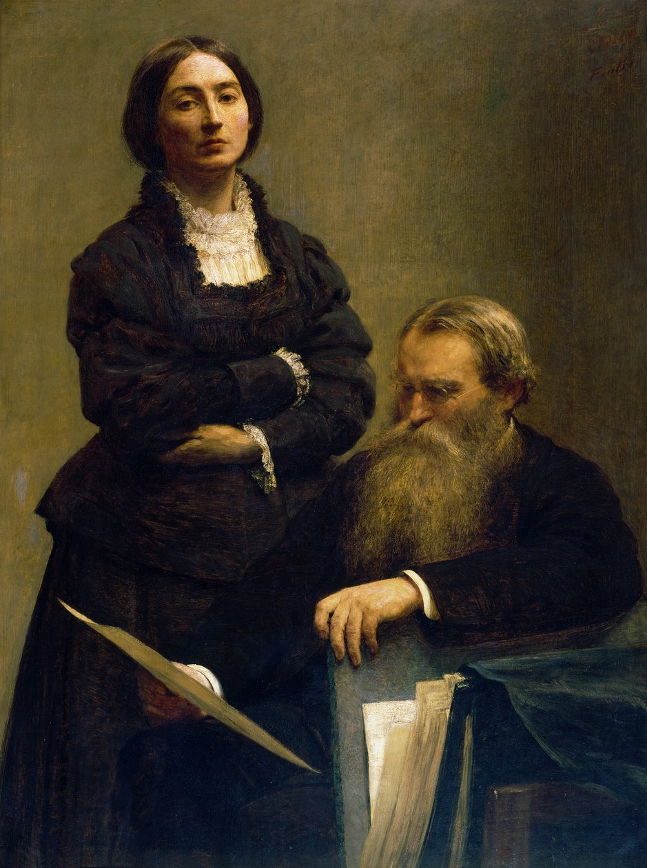 صورة لم. والسيدة إدواردز بواسطة Ignace Henri Jean Fantin Latour