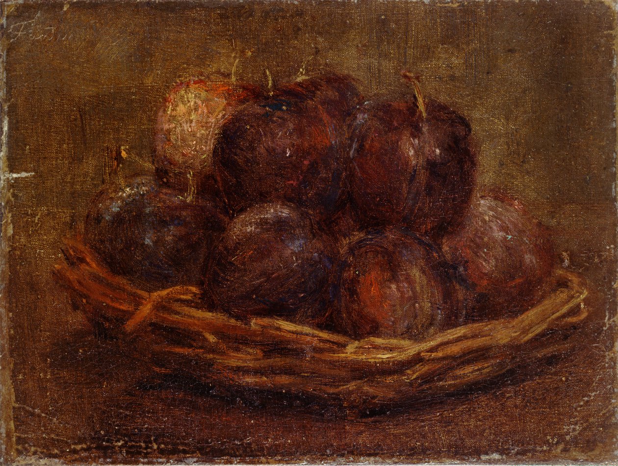 سلة من البرقوق ، 1869 بواسطة Ignace Henri Jean Fantin Latour