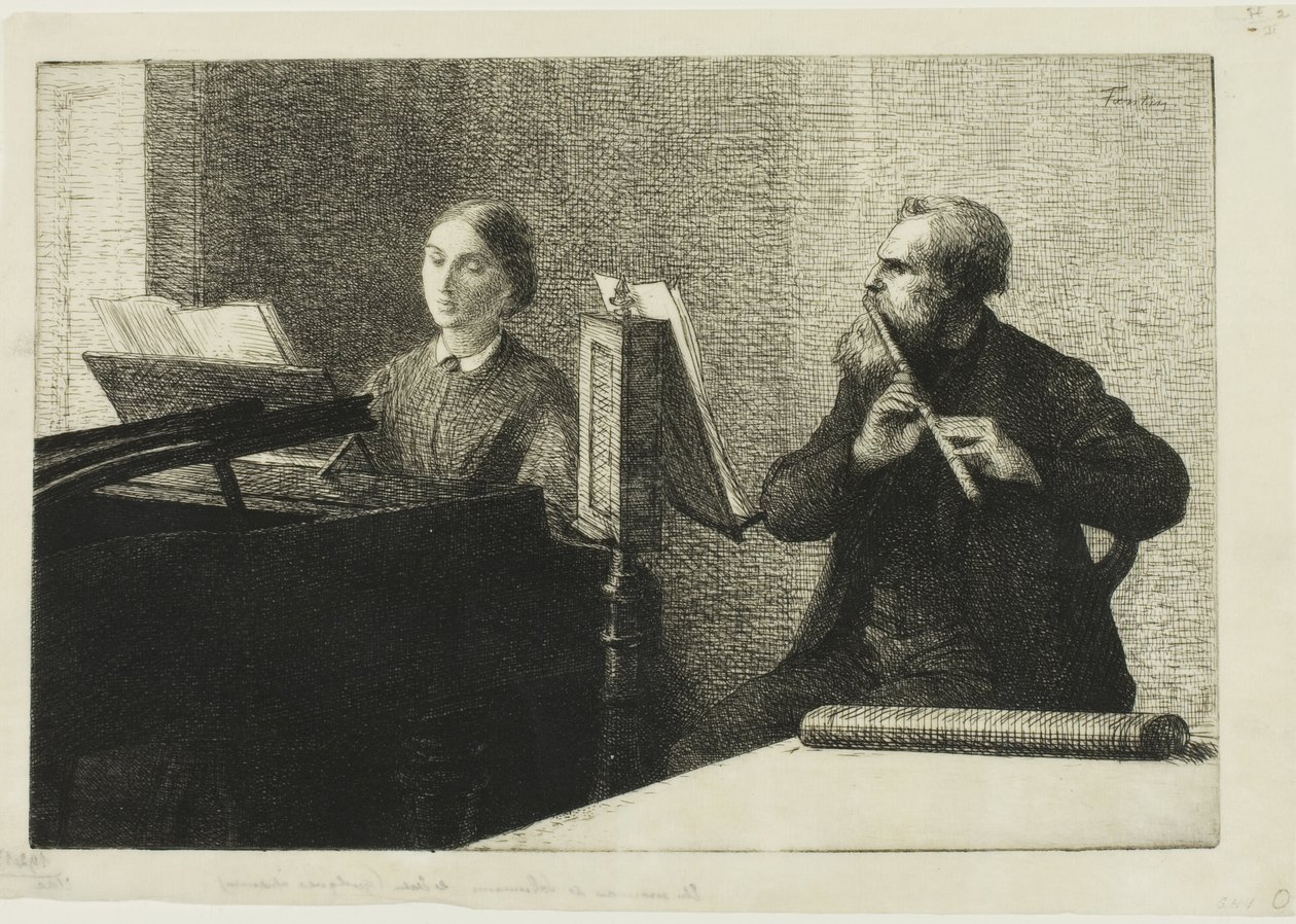 قطعة من شومان بواسطة Ignace Henri Jean Fantin Latour