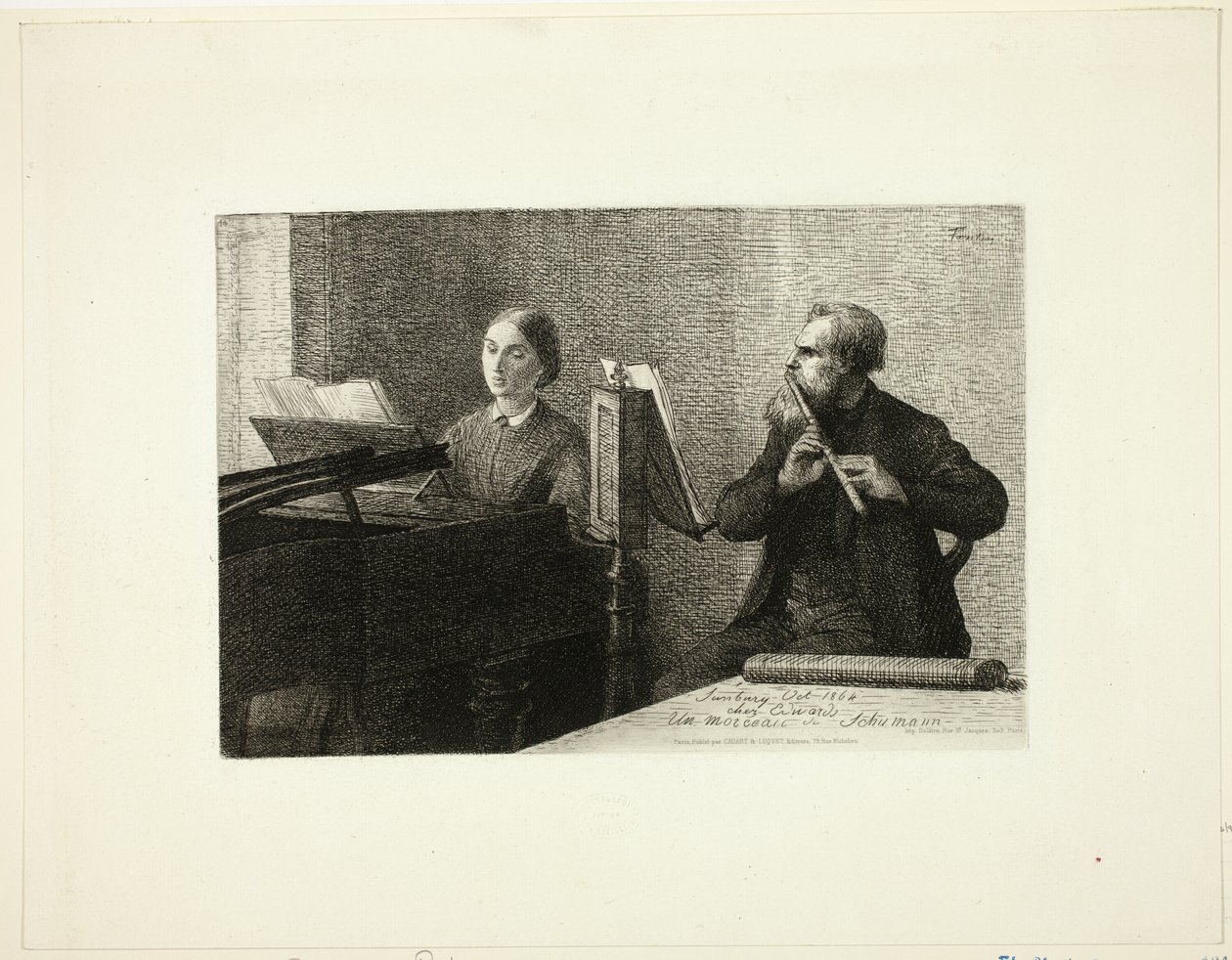 قطعة من شومان بواسطة Ignace Henri Jean Fantin Latour