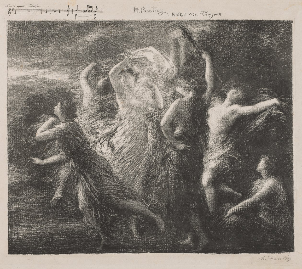 باليه دو طروادة بواسطة Ignace Henri Jean Fantin Latour