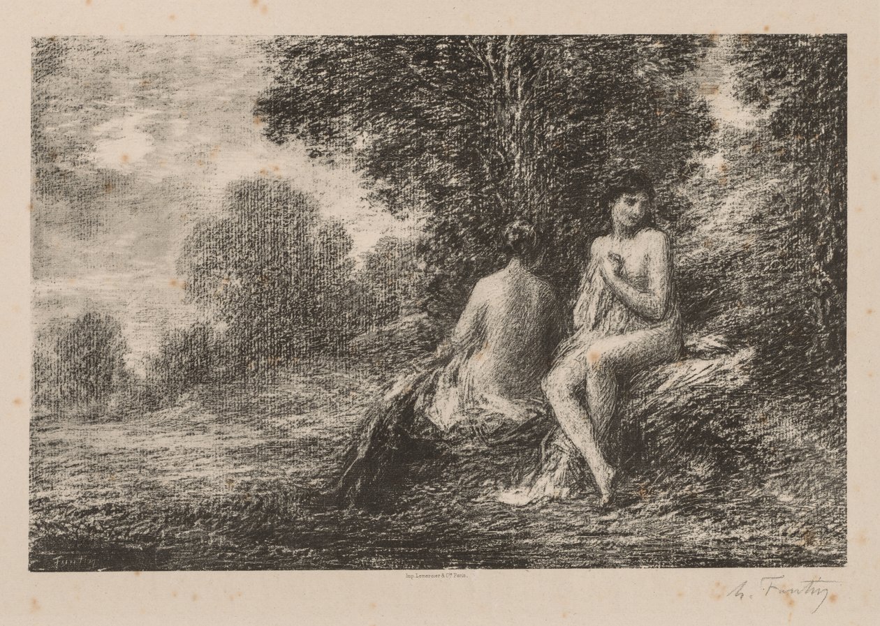 السباحون بواسطة Ignace Henri Jean Fantin Latour