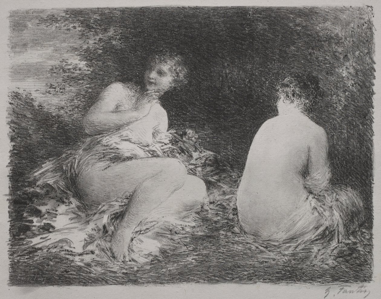 السباحون بواسطة Ignace Henri Jean Fantin Latour