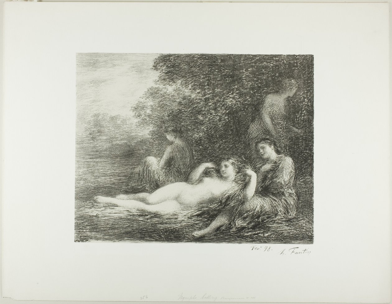 النساء الاستحمام ، رابع صحن كبير بواسطة Ignace Henri Jean Fantin Latour