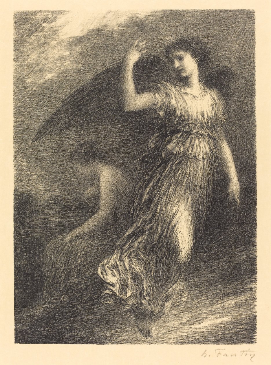 الظهور الأول من فيلم "Paradise and the Peri" (اللوحة الثالثة) بواسطة Ignace Henri Jean Fantin Latour