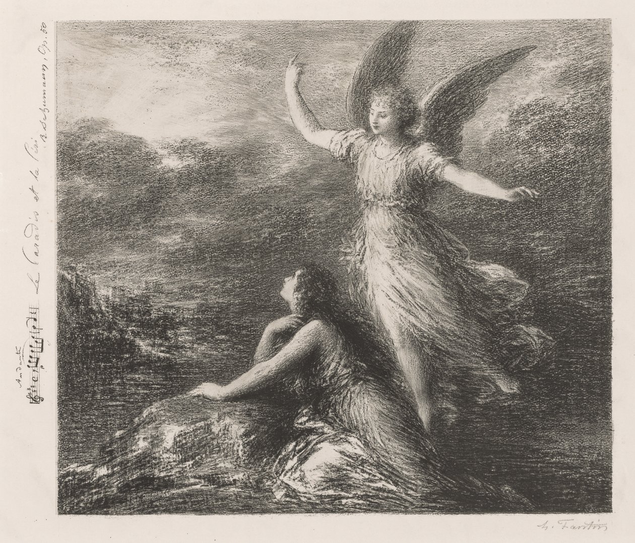 الظهور الأول من الجنة وبيري (اللوحة الثانية) بواسطة Ignace Henri Jean Fantin Latour