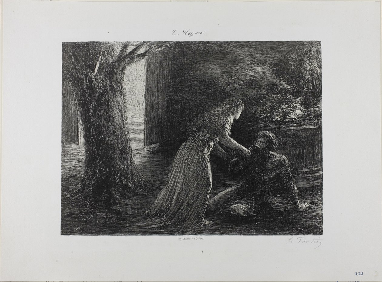 الظهور الأول لفالكيري بواسطة Ignace Henri Jean Fantin Latour