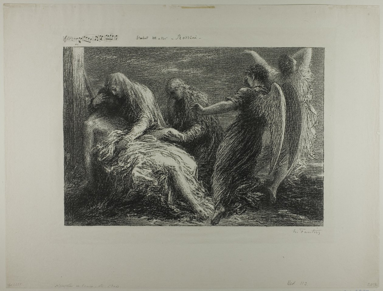ترسب من الصليب بواسطة Ignace Henri Jean Fantin Latour