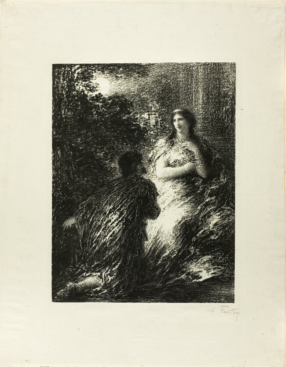 دويتو التروجان ، اللوحة الخامسة بواسطة Ignace Henri Jean Fantin Latour