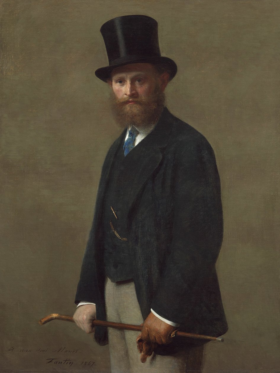 إدوارد مانيه ، ١٨٦٧. بواسطة Ignace Henri Jean Fantin Latour
