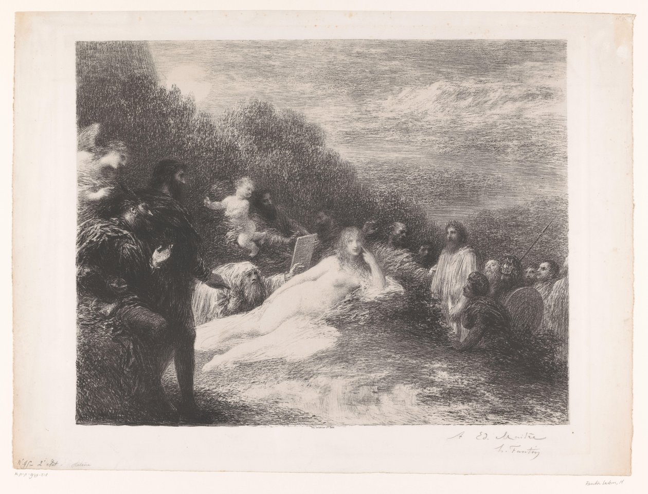 فاوست وميفيستو لرؤية هيلين طروادة هيلين بواسطة Ignace Henri Jean Fantin Latour