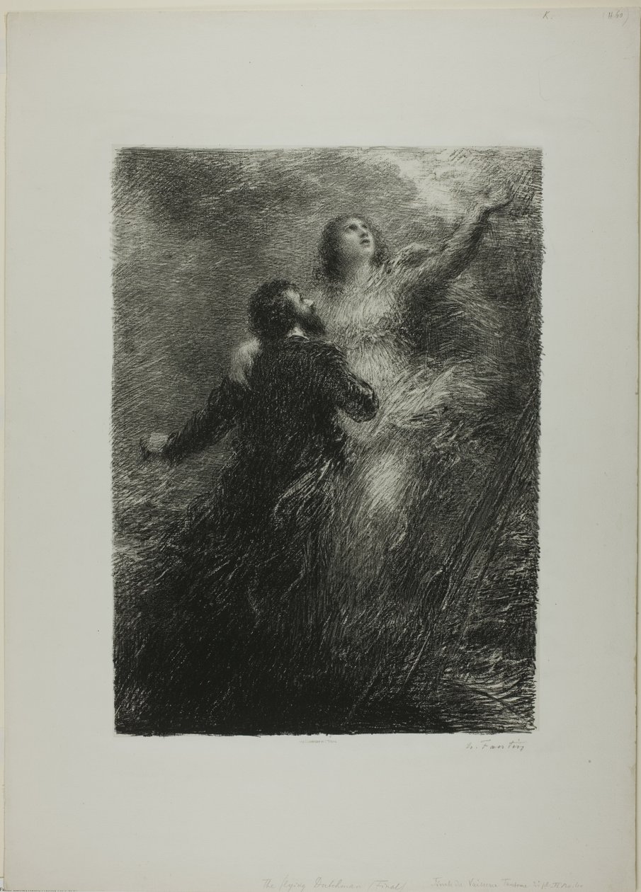 خاتمة الهولندي الطائر ، اللوحة الثانية بواسطة Ignace Henri Jean Fantin Latour