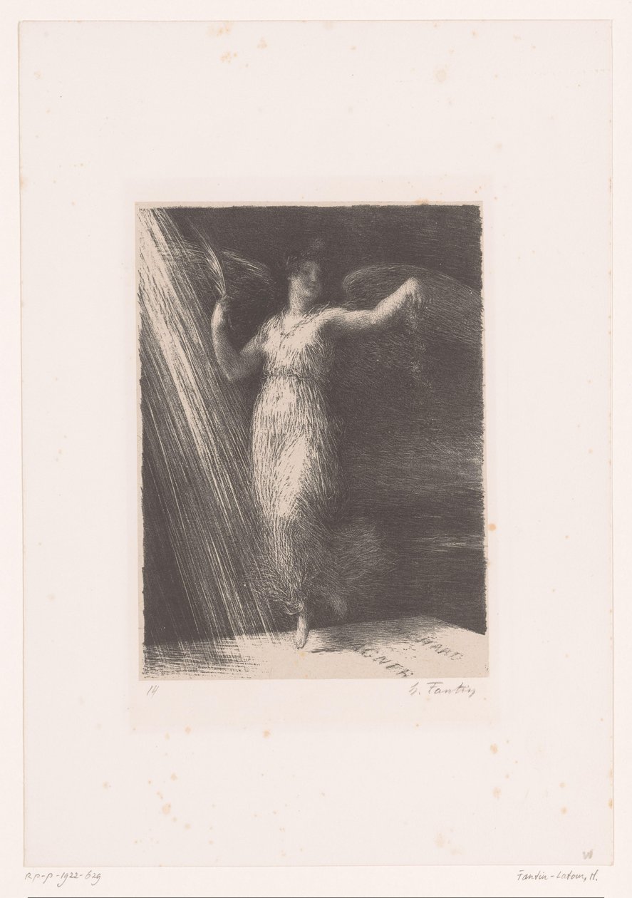 المجد ينثر الزهور على قبر فاغنر ريفيل حياة وأعمال ريتشارد فاغنر (عنوان المسلسل) بواسطة Ignace Henri Jean Fantin Latour