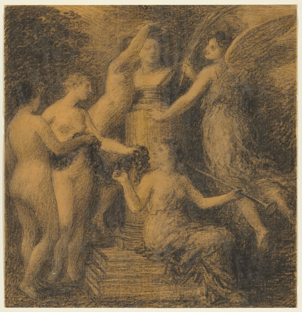 تحية لروسيني بواسطة Ignace Henri Jean Fantin Latour