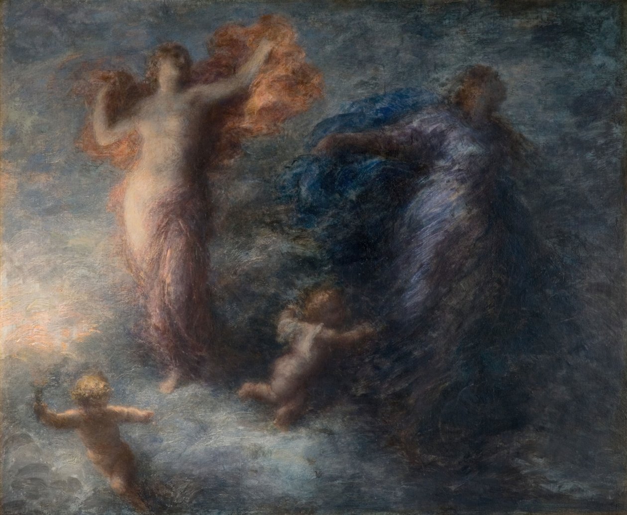 الفجر والليل 1894. بواسطة Ignace Henri Jean Fantin Latour