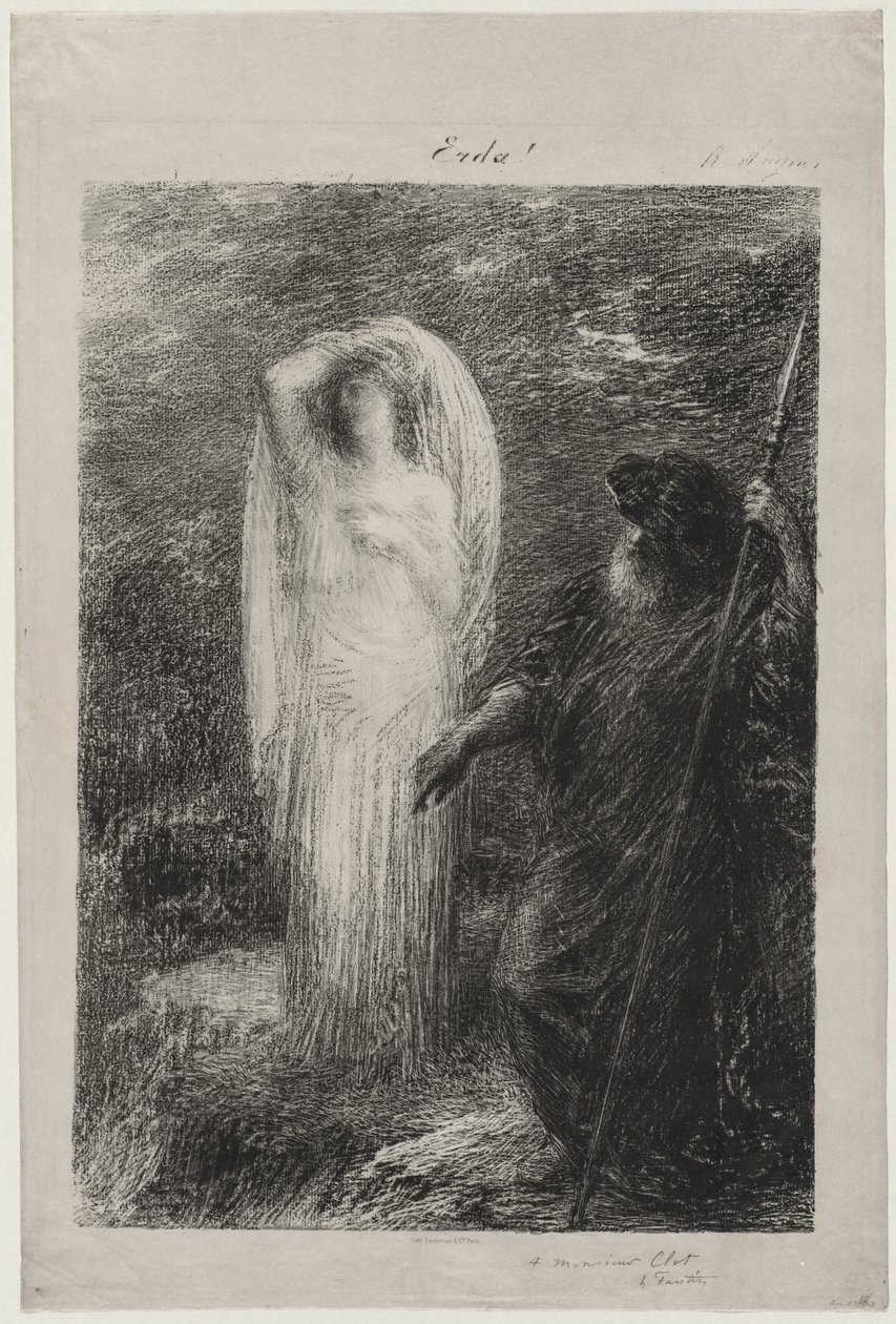 L'Evocation d'Erda بواسطة Ignace Henri Jean Fantin Latour