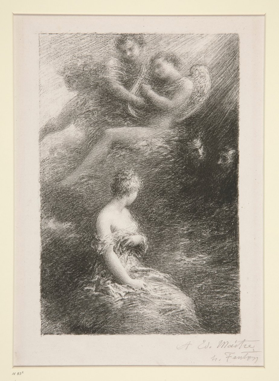 La damnation de Faust: ظهور مارغريت (إدانة فاوست: ظهور مارغريت) بواسطة Ignace Henri Jean Fantin Latour