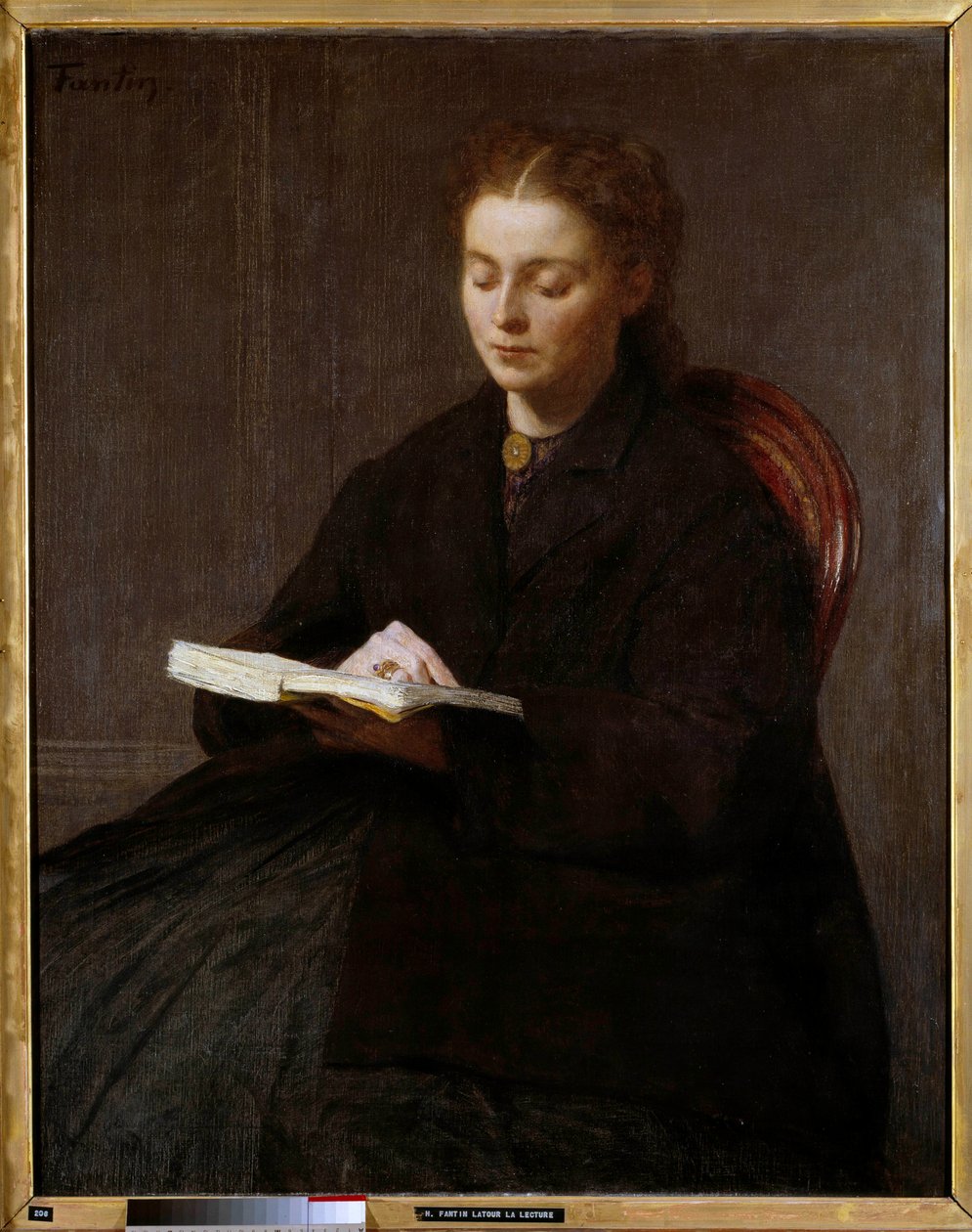 قراءة لوحة هنري فانتين لاتور (فانتين لاتور بواسطة Ignace Henri Jean Fantin Latour
