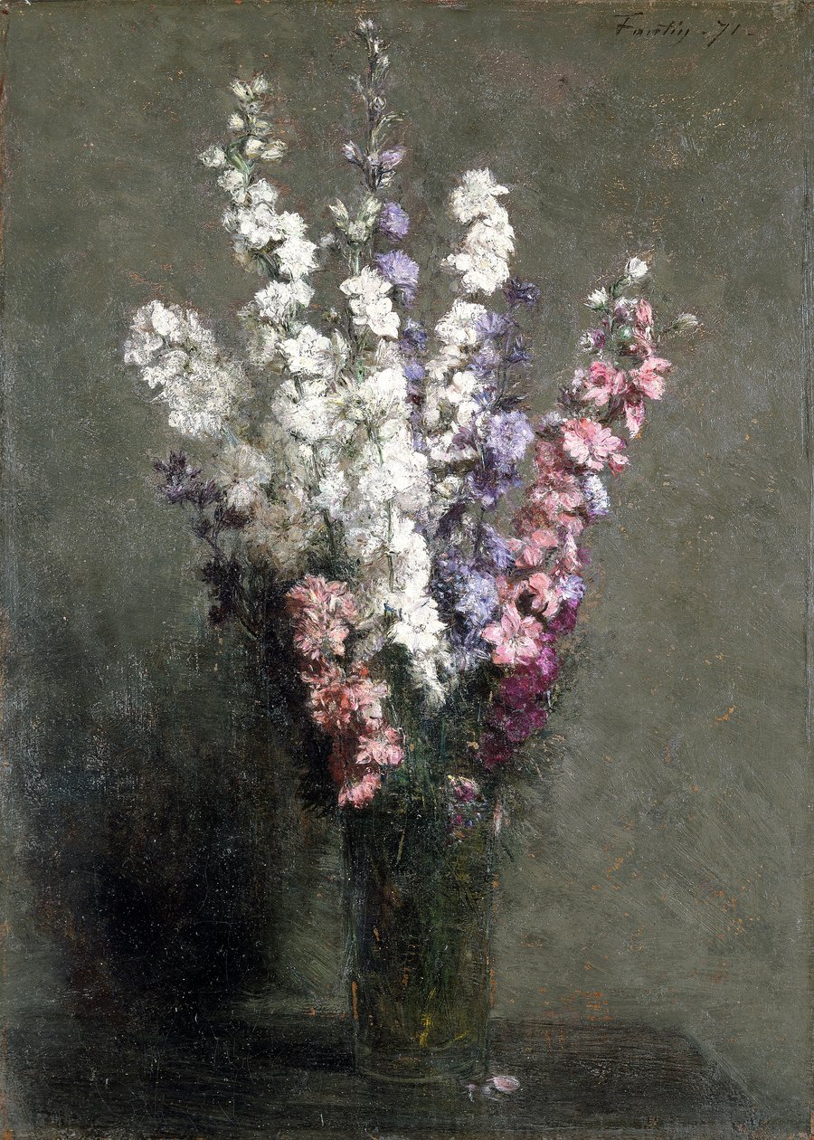 "لاركسبورز" ، ١٨٧١ بواسطة Ignace Henri Jean Fantin Latour