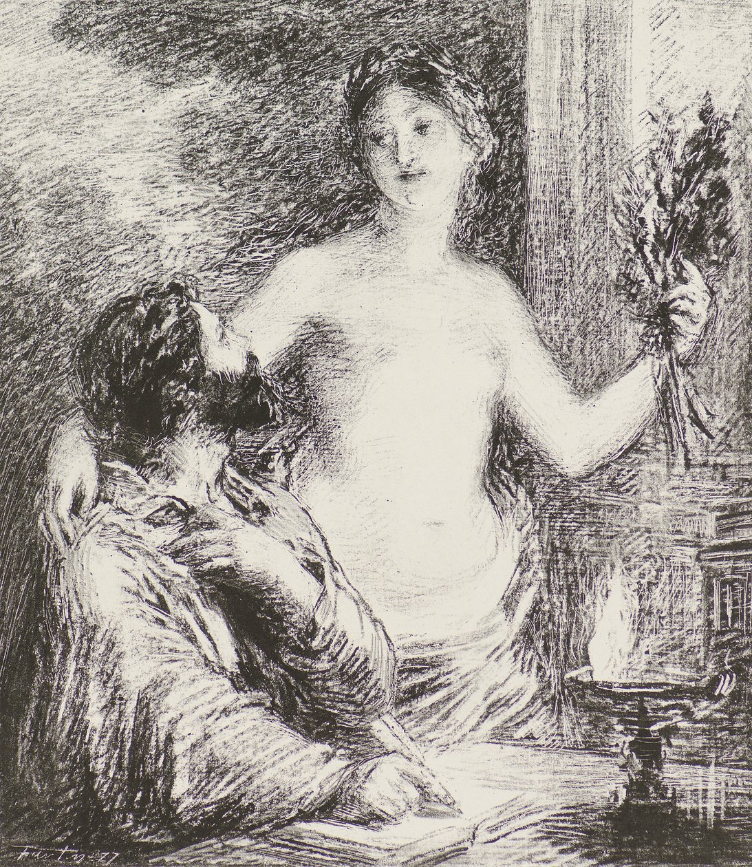 الموسيقي بواسطة Ignace Henri Jean Fantin Latour