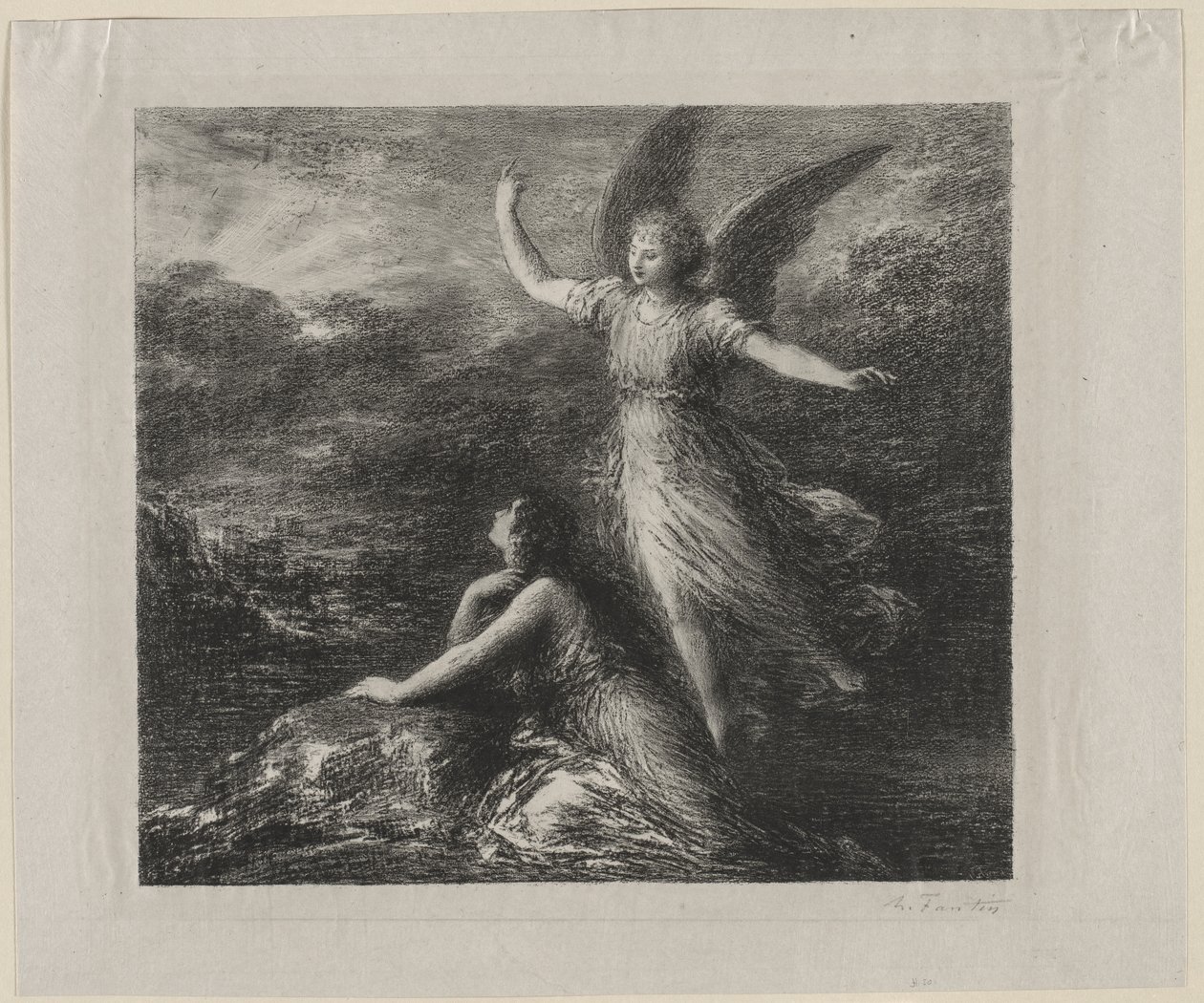 الجنة وبيري بواسطة Ignace Henri Jean Fantin Latour