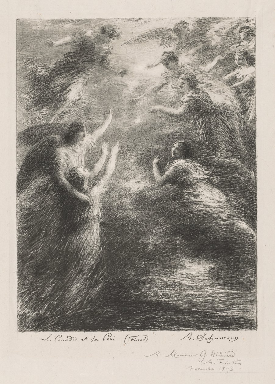 الجنة وبيري بواسطة Ignace Henri Jean Fantin Latour