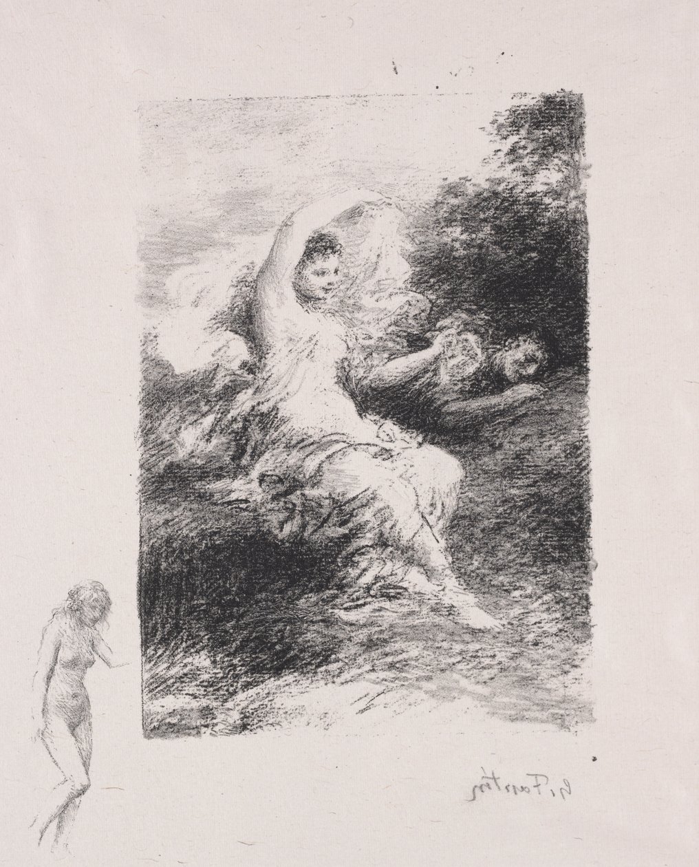 لايد بواسطة Ignace Henri Jean Fantin Latour