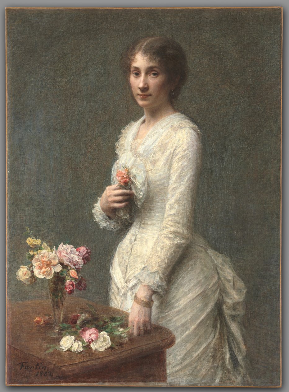 مدام ليرول بواسطة Ignace Henri Jean Fantin Latour
