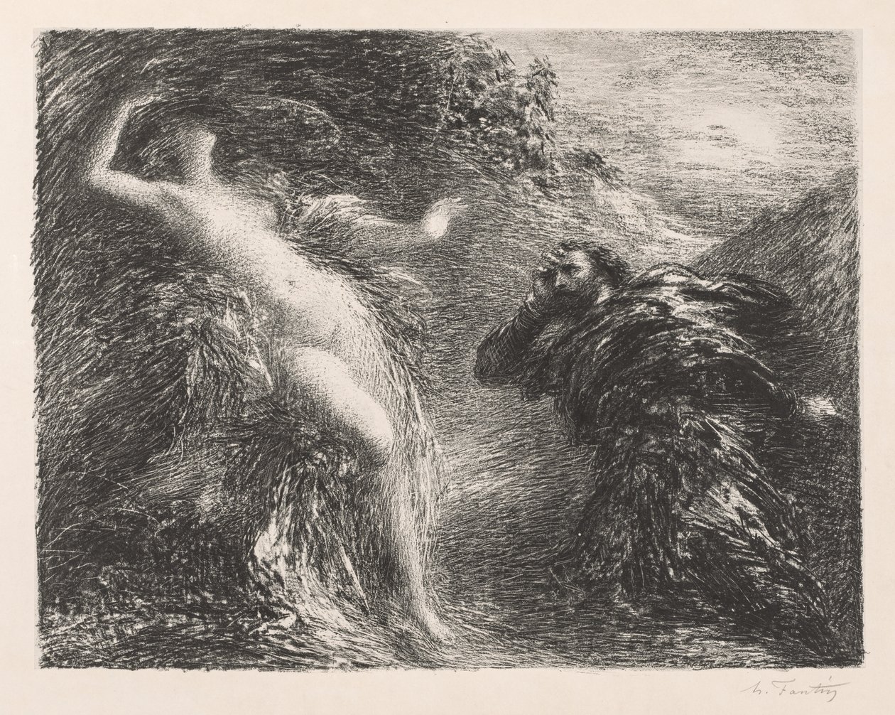 مانفريد وعشتروت بواسطة Ignace Henri Jean Fantin Latour
