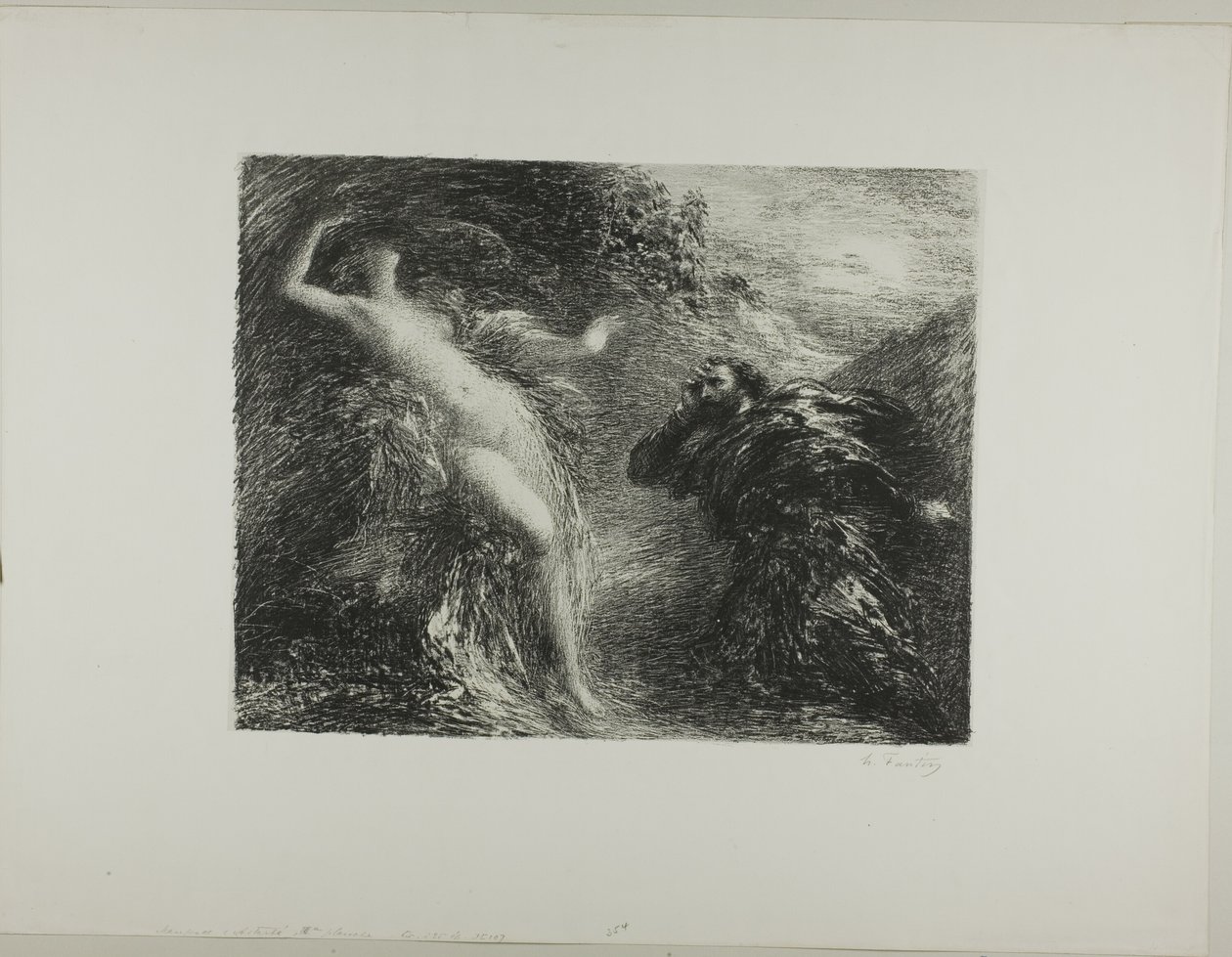 مانفريد وأستارتي ، اللوحة الثالثة بواسطة Ignace Henri Jean Fantin Latour