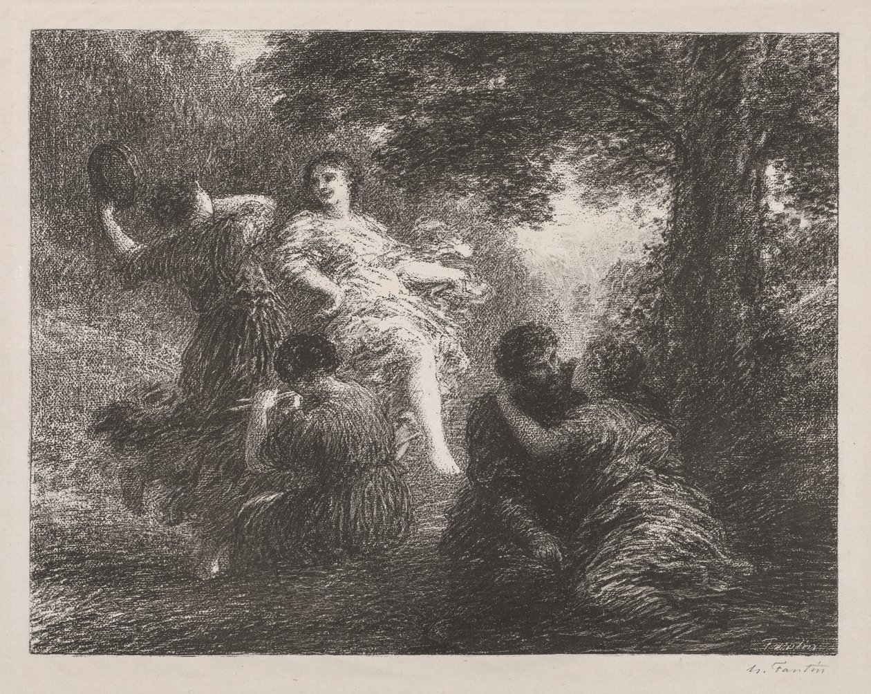رعوي بواسطة Ignace Henri Jean Fantin Latour