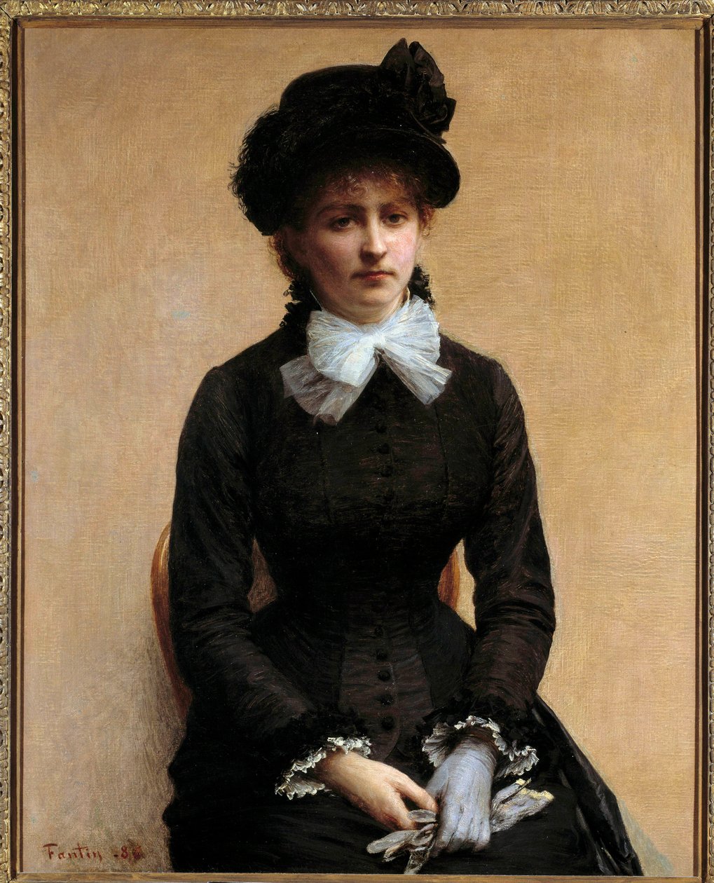 صورة لويز ريزنر لويز ريزنر (1860-1944) هي ابنة الرسام ليون ريزنر. لوحة هنري فانتين لاتور (فانتين لاتور بواسطة Ignace Henri Jean Fantin Latour