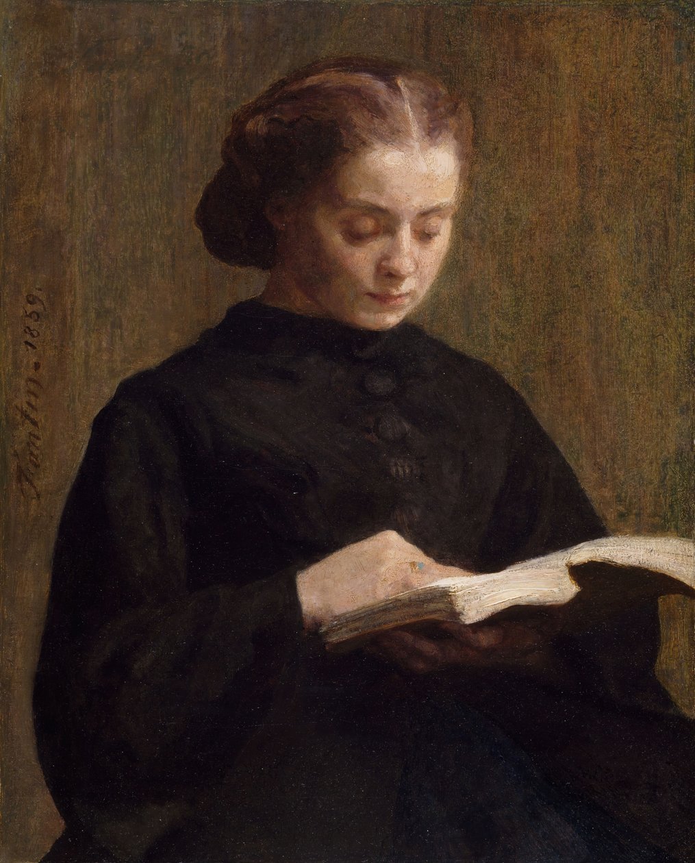 صورة مدموزيل ماري فانتين لاتور ، ١٨٥٩. بواسطة Ignace Henri Jean Fantin Latour