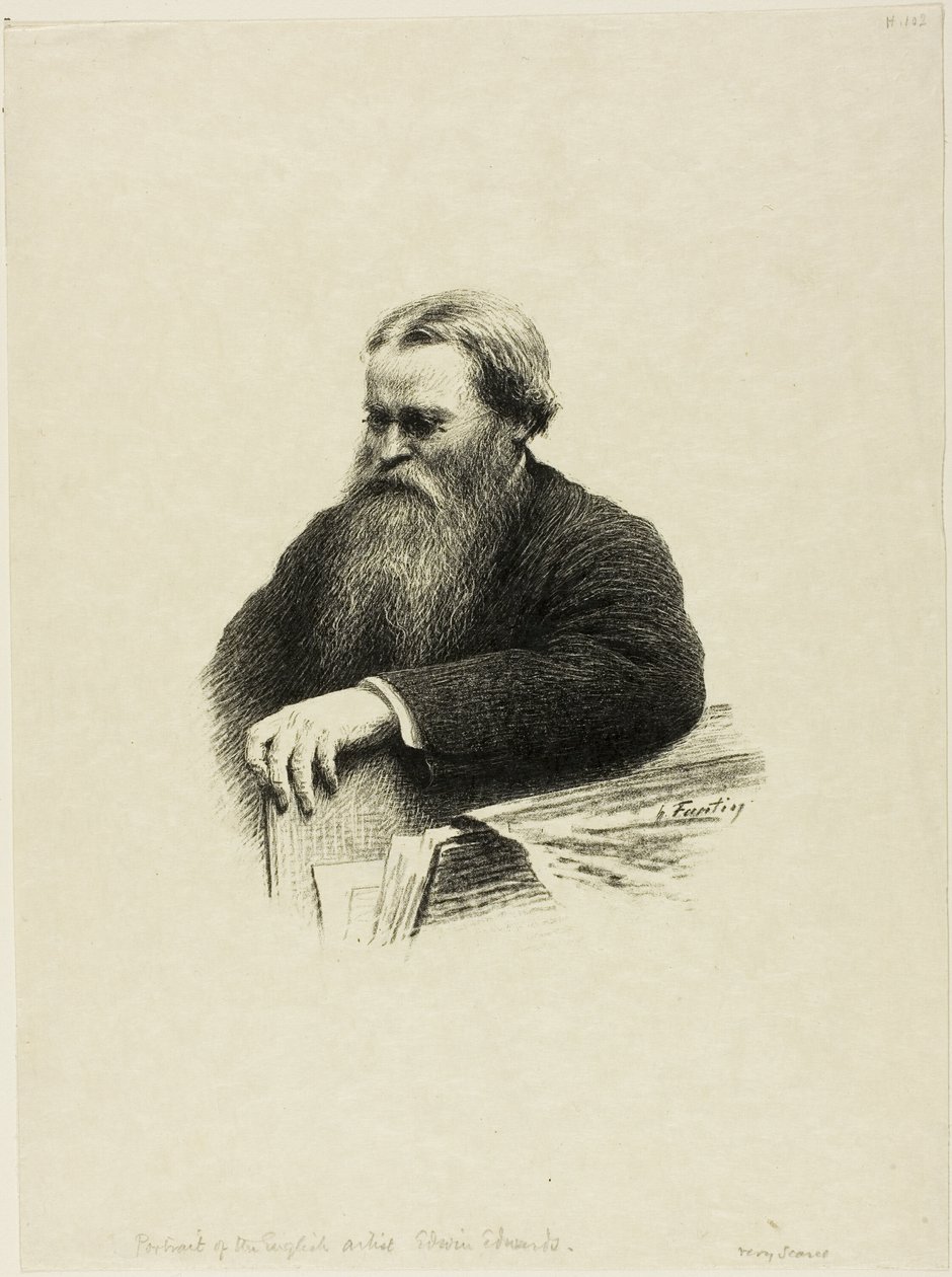 صورة للفنان إدوين إدواردز بواسطة Ignace Henri Jean Fantin Latour