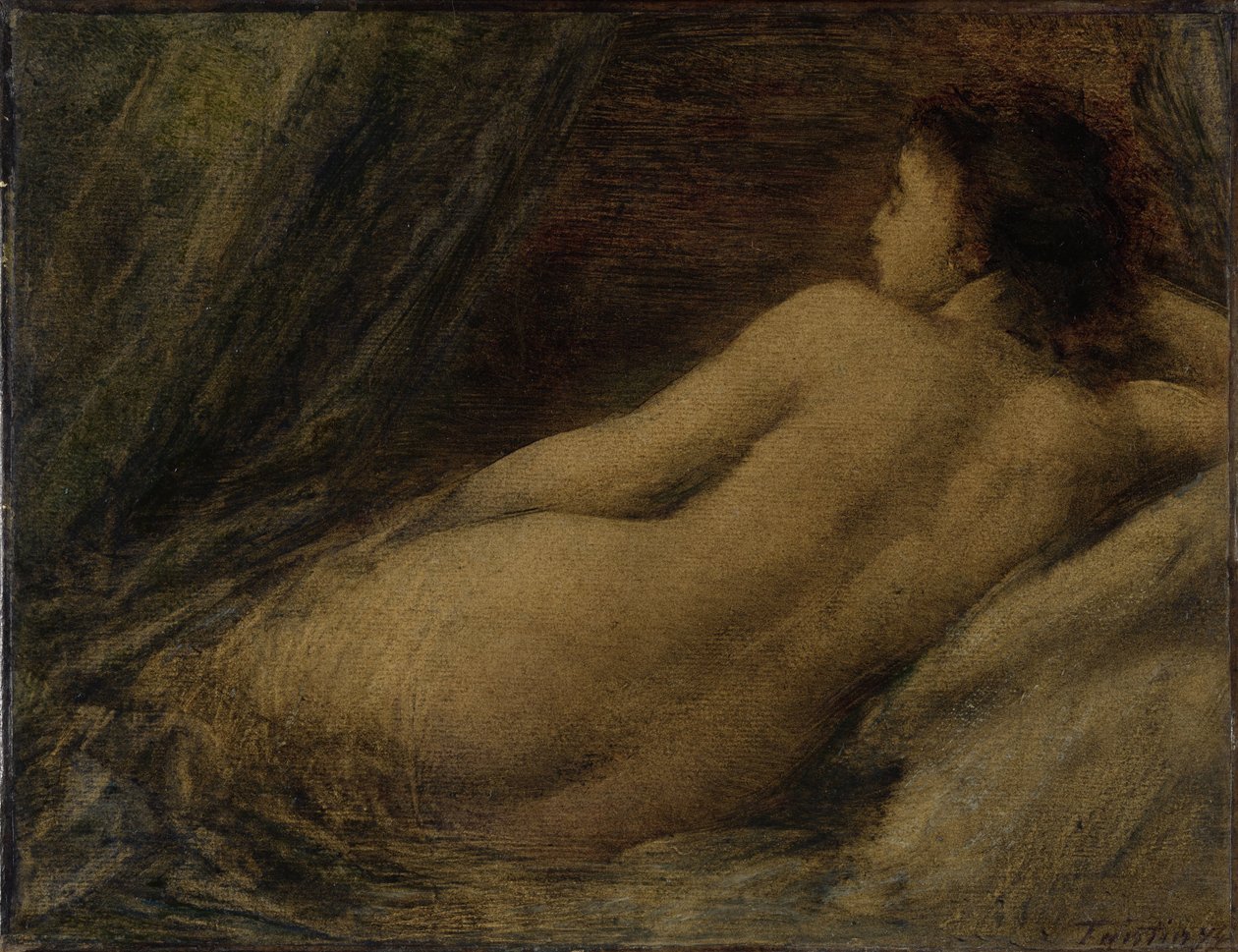 متكأ عارية بواسطة Ignace Henri Jean Fantin Latour