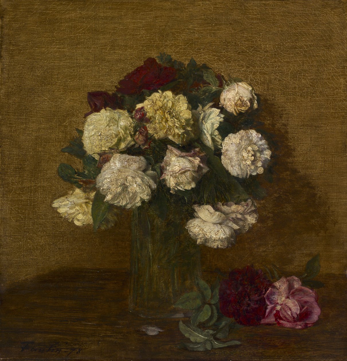 الورود في إناء ، 1878 بواسطة Ignace Henri Jean Fantin Latour
