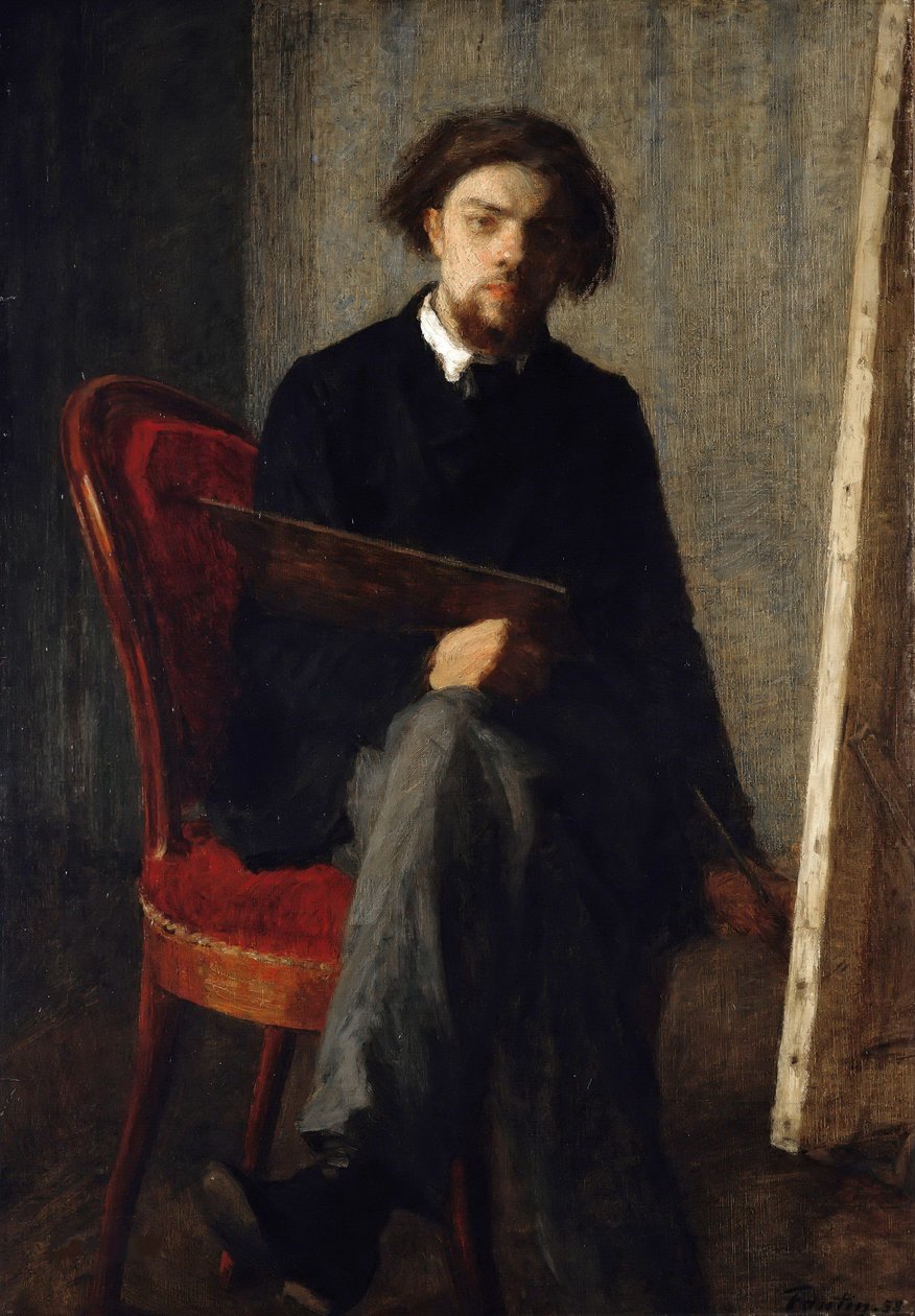 صورة ذاتية ، 1858. بواسطة Ignace Henri Jean Fantin Latour