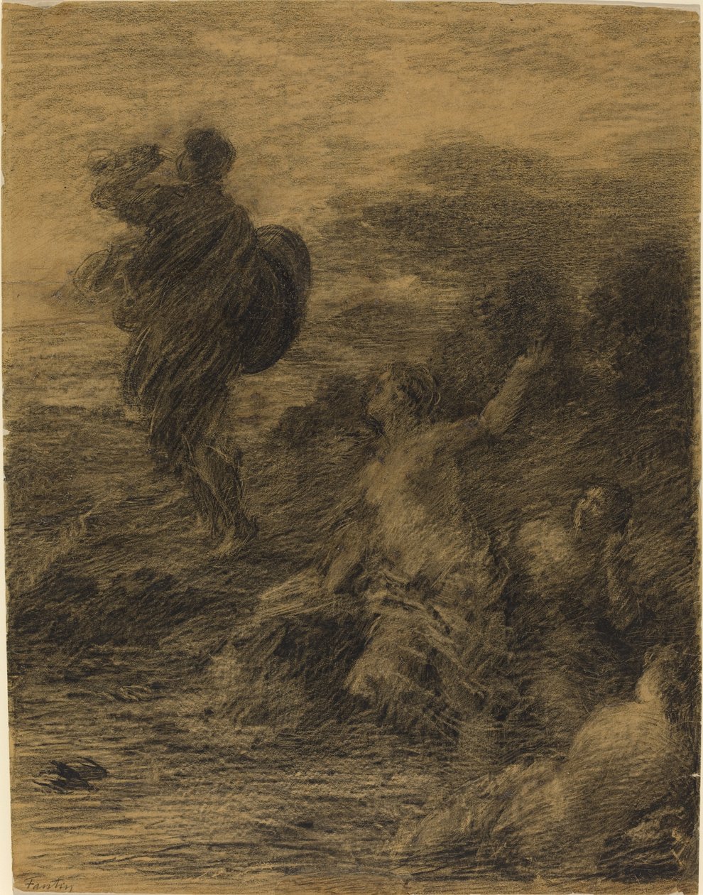 سيغفريد ونهر الراين البكر بواسطة Ignace Henri Jean Fantin Latour