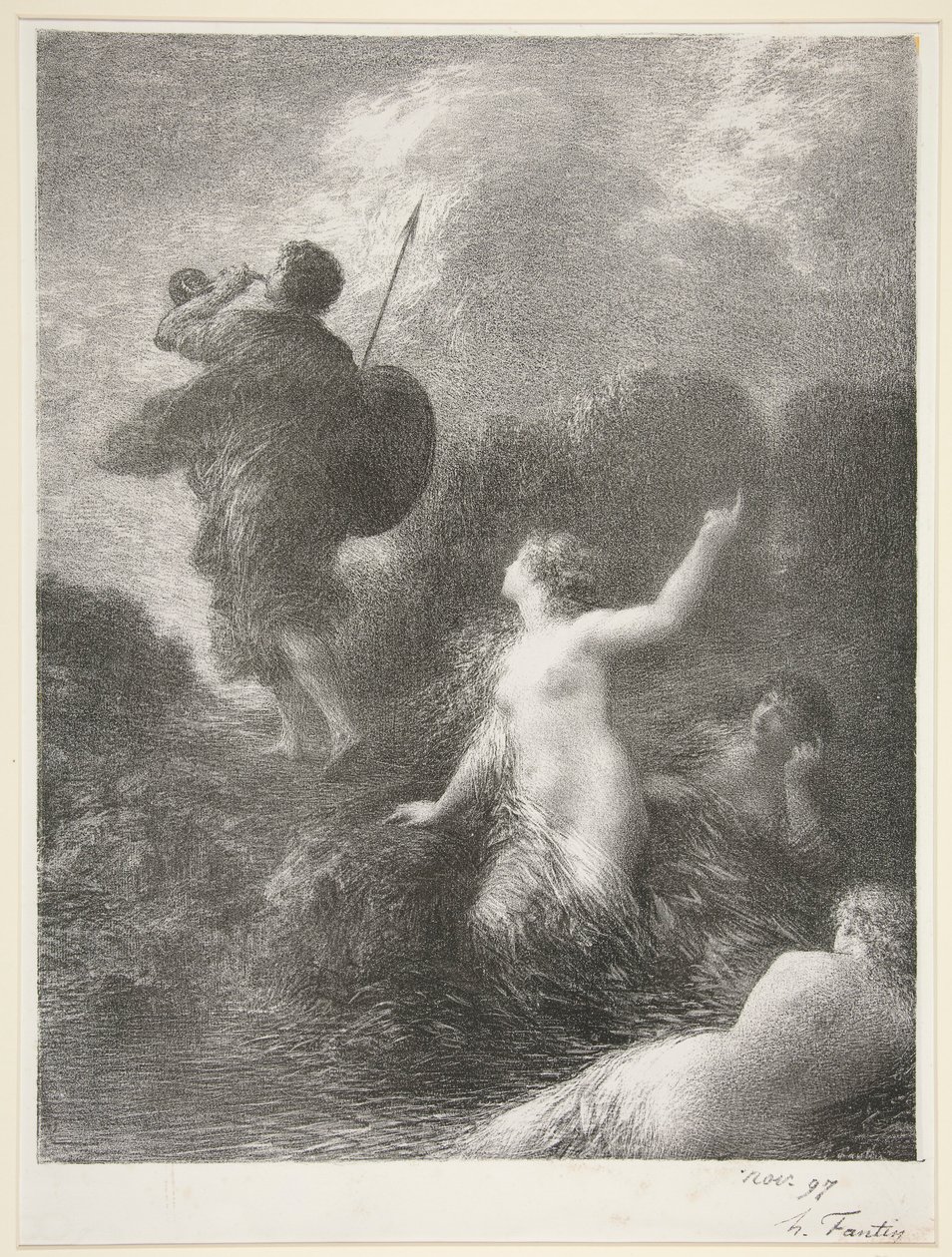 سيغفريد ونهر الراين البكر بواسطة Ignace Henri Jean Fantin Latour