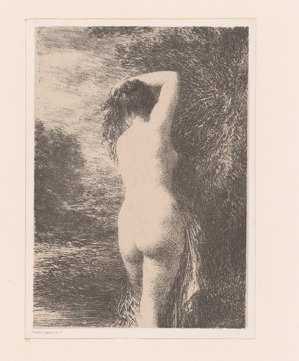 المستحم الواقف بينيوز لأول مرة بواسطة Ignace Henri Jean Fantin Latour