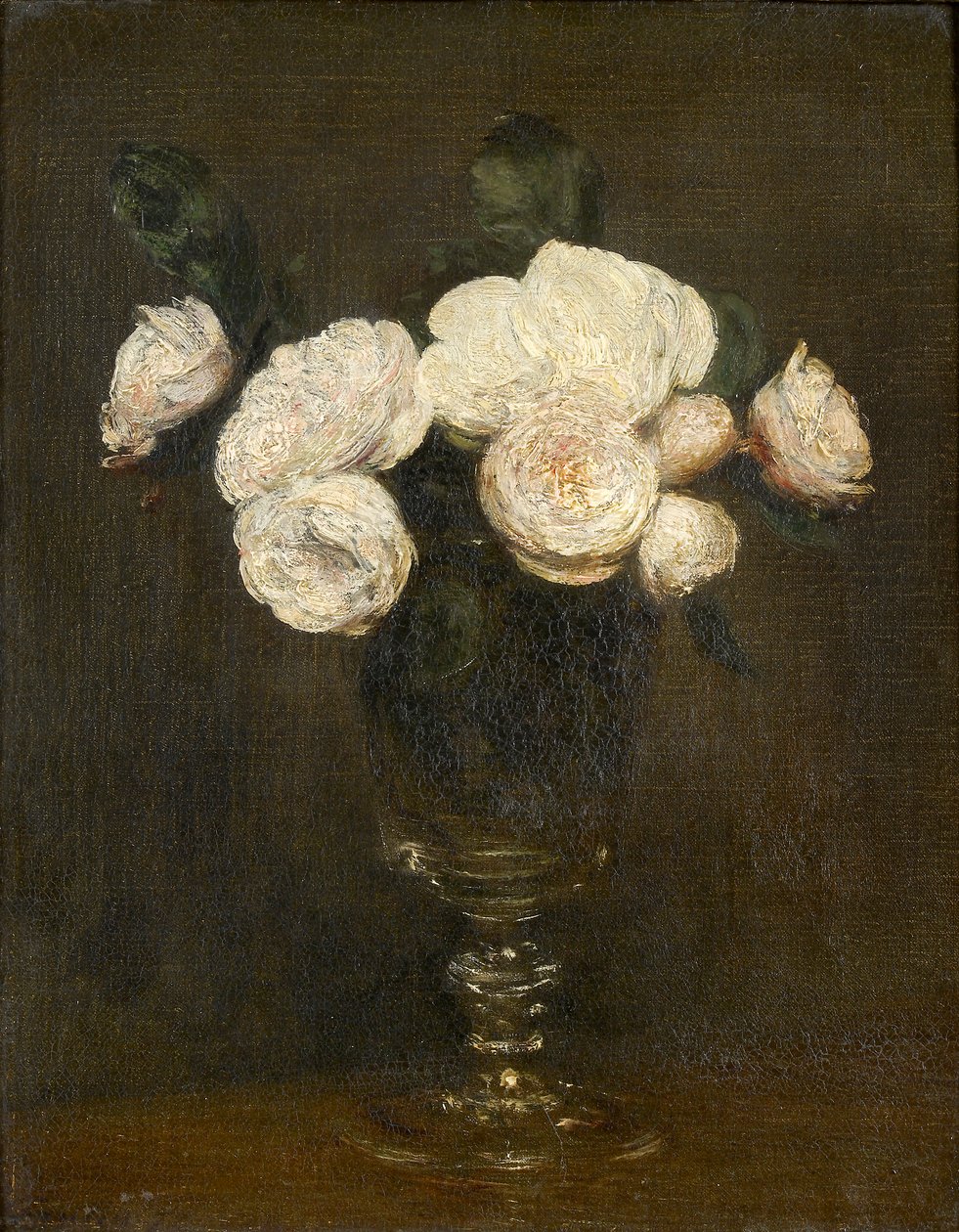 باق على قيد الحياة: Malmaison Roses ، 1872 بواسطة Ignace Henri Jean Fantin Latour